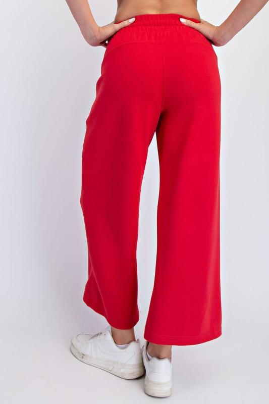 Modal Scuba Cropped Wide Pant