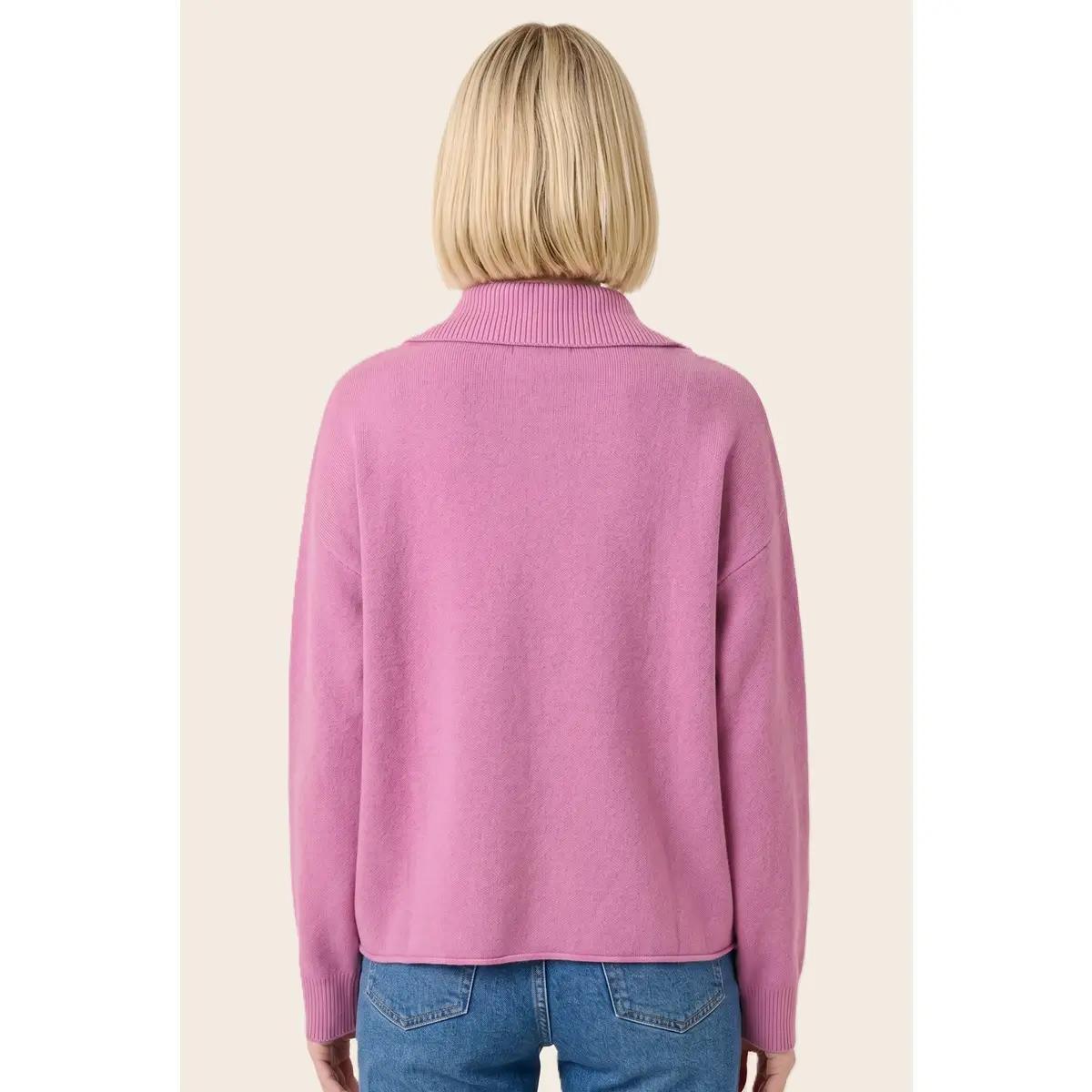 Mock Neck Half Zip Sweater