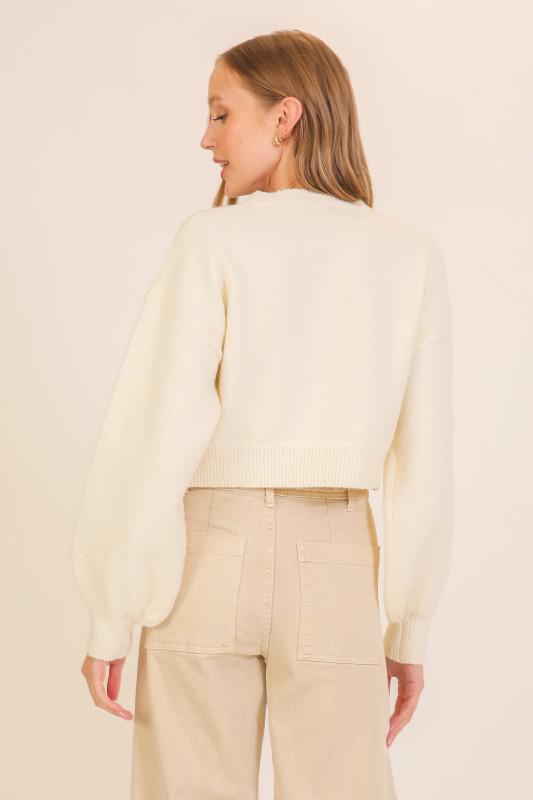 Textured Knit Button-up Cardigan