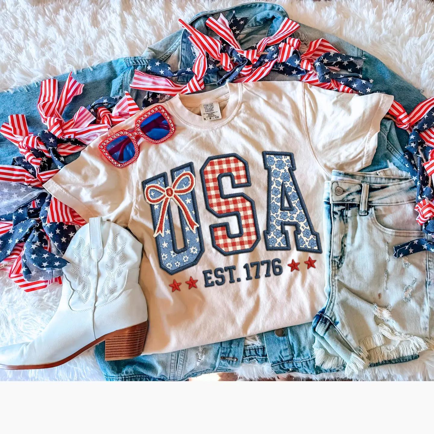 USA Patches Tee