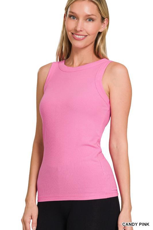 Ribbed Round Neck Tank-Patch