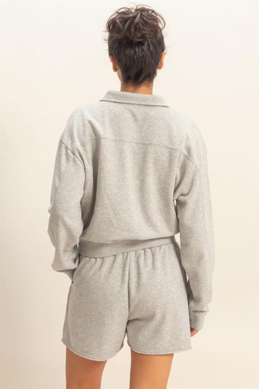 Half-zip Burnout French Terry Pullover
