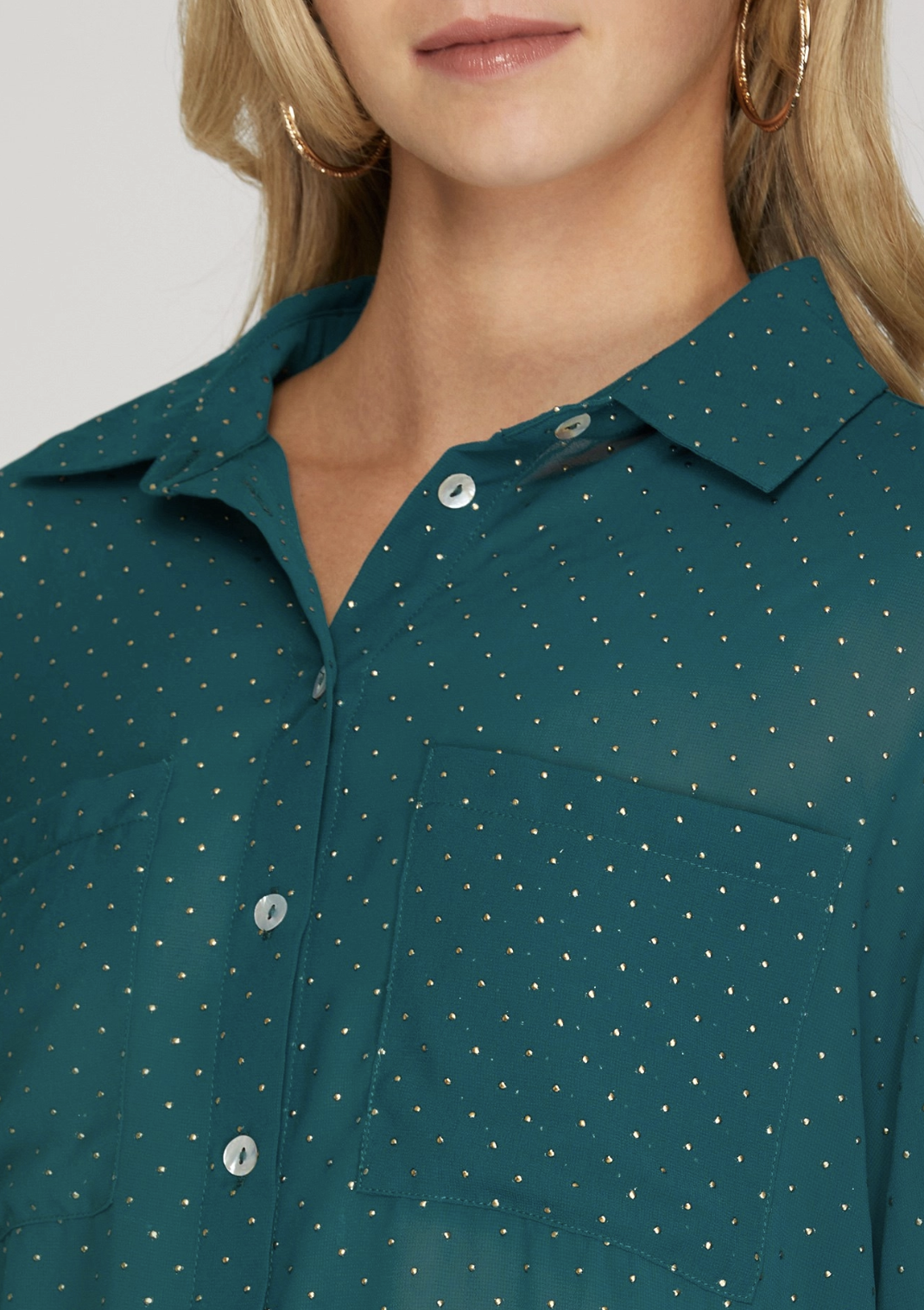 Studded Button Down