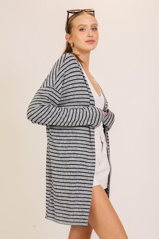 Striped Cozy Cardigan
