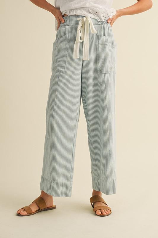 Striped Wide Leg Pants
