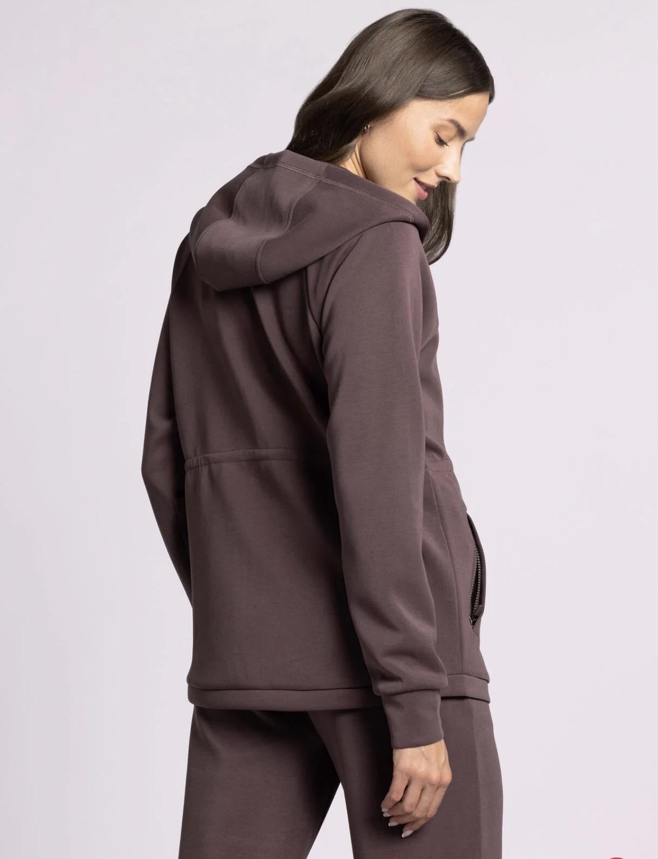 Kai Zip Up-Raisin