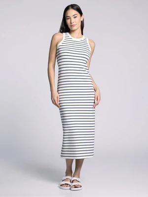 Walter Dress-Blue Stripe