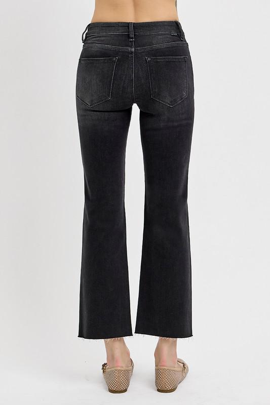 Risen TC Mid Rise Crop Straight- Black