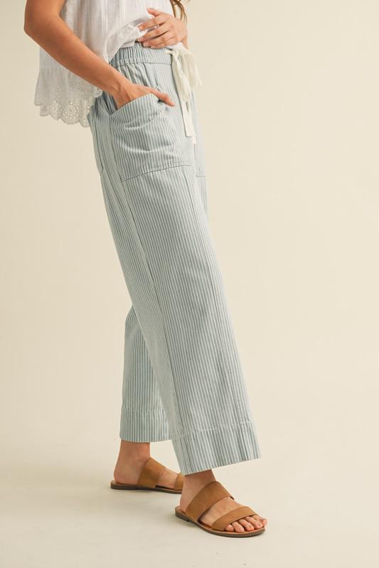 Striped Wide Leg Pants
