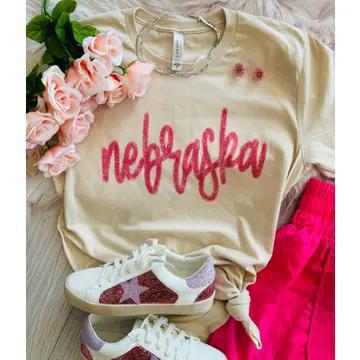 Nebraska Tinsel Tee