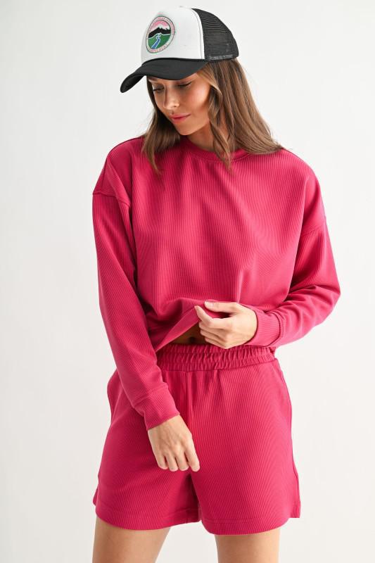 Luxe Sand Wash Rib Sweater