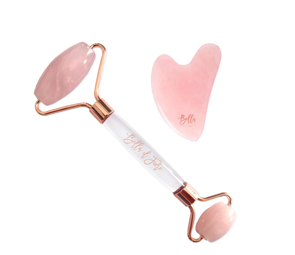 Rose Quartz Set - GuaSha/Roller