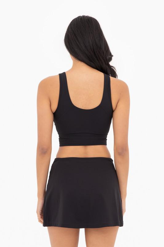 Essential Long Sports Bra-Black