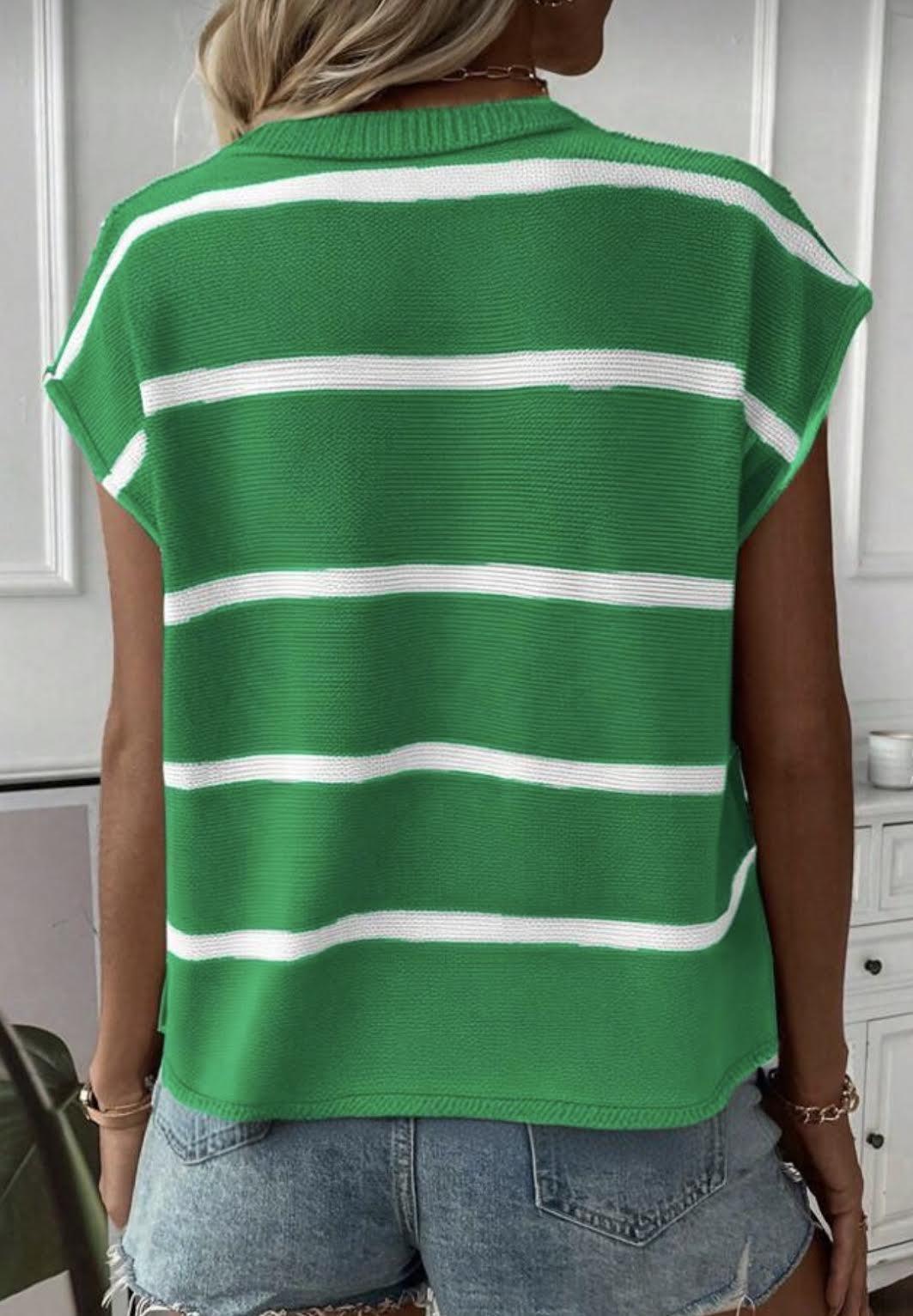 Raw Hem Sleeveless sweater