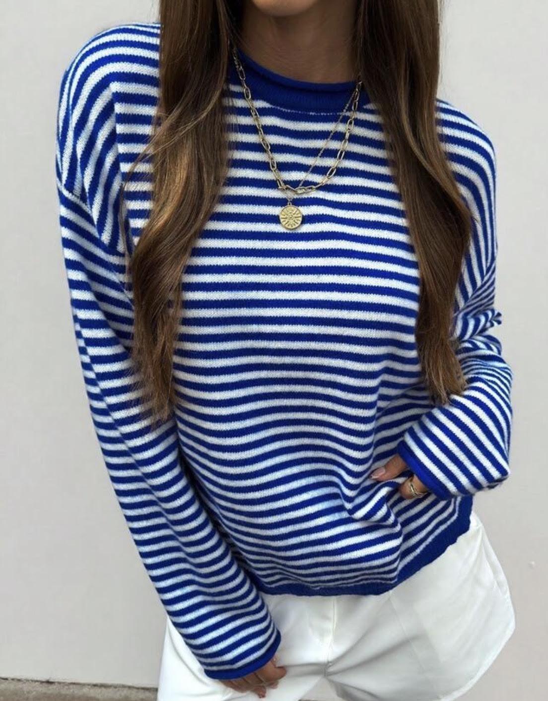 Colorblock Striped Sweater