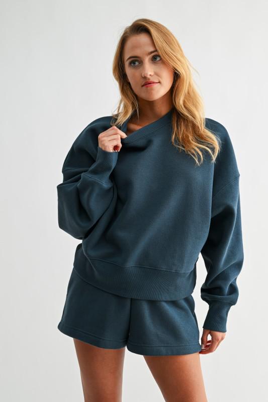 Cloudwalk Balloon Sleeve Fleece Crewneck