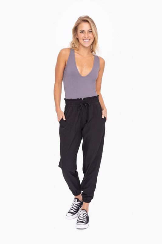 Cuffed Joggers-Black