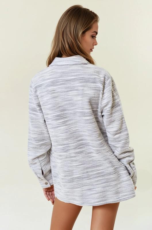 Slub Jacquard Knit Jacket