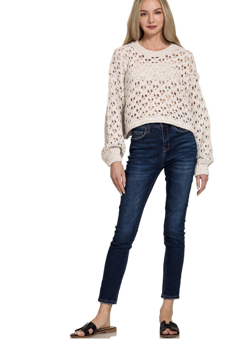 Crochet Knit Sweater