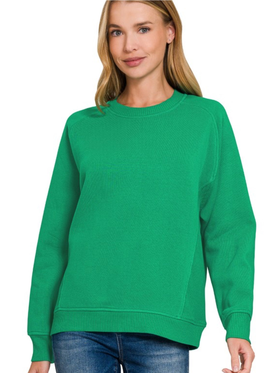 Fleece Round Neck Sweatshirt