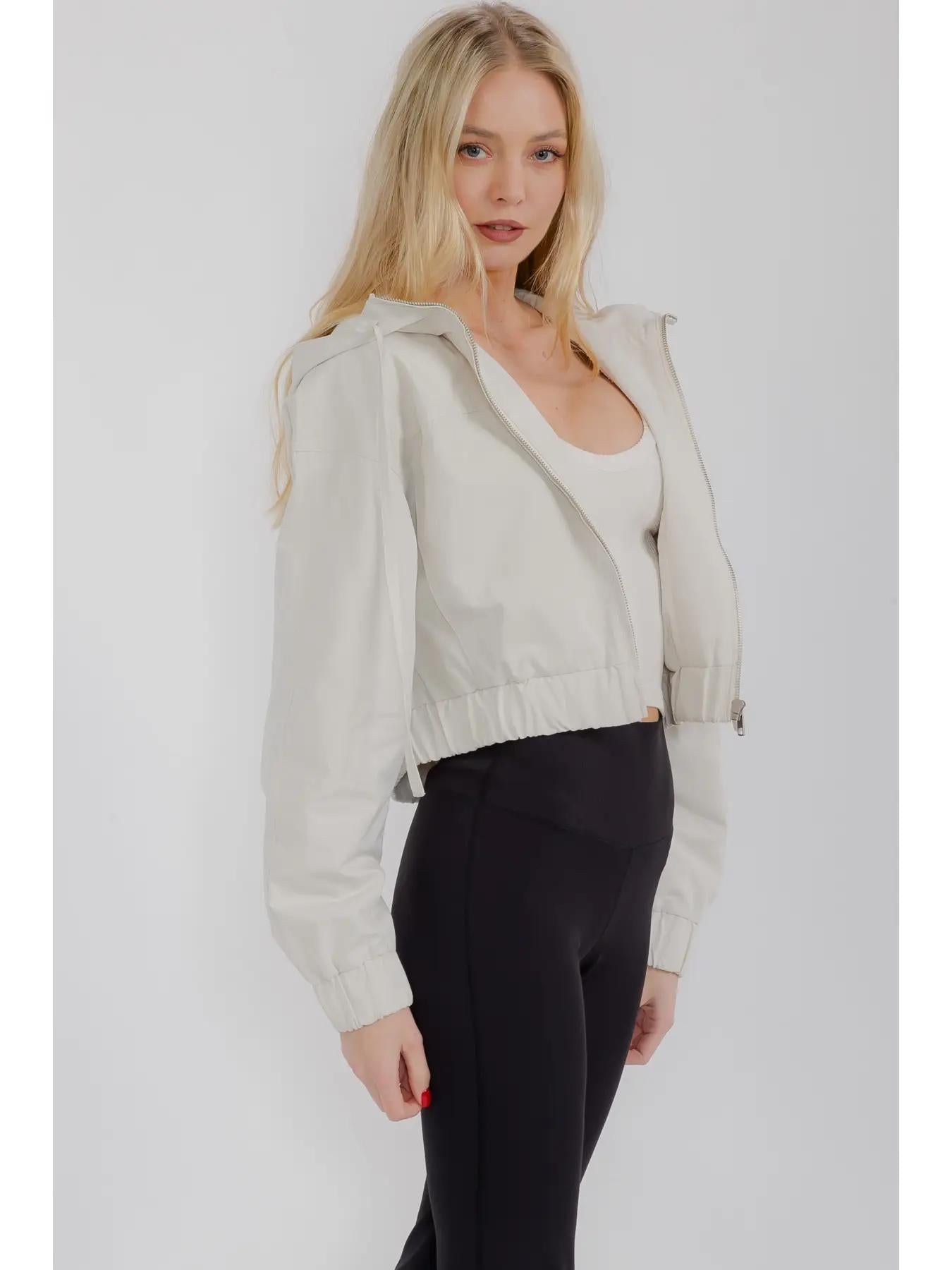 Hooded Crop Jacket