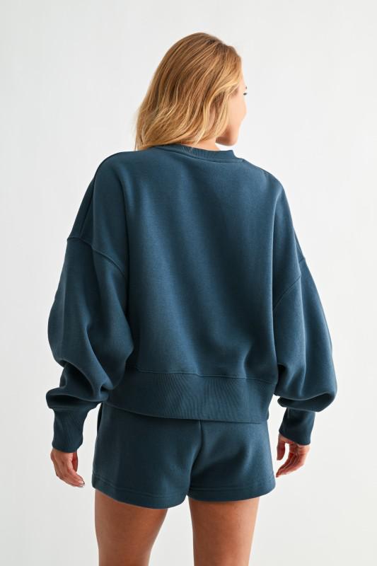 Cloudwalk Balloon Sleeve Fleece Crewneck