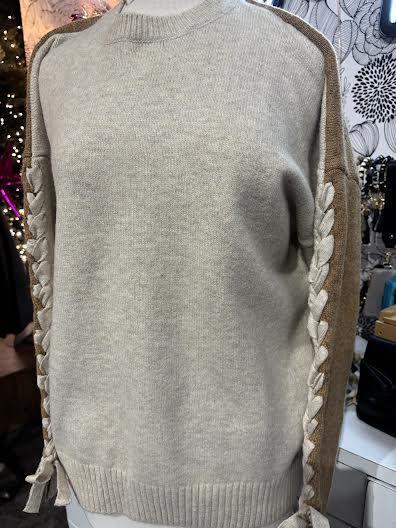 Crew Neck Long Sleeve Pullover Sweater