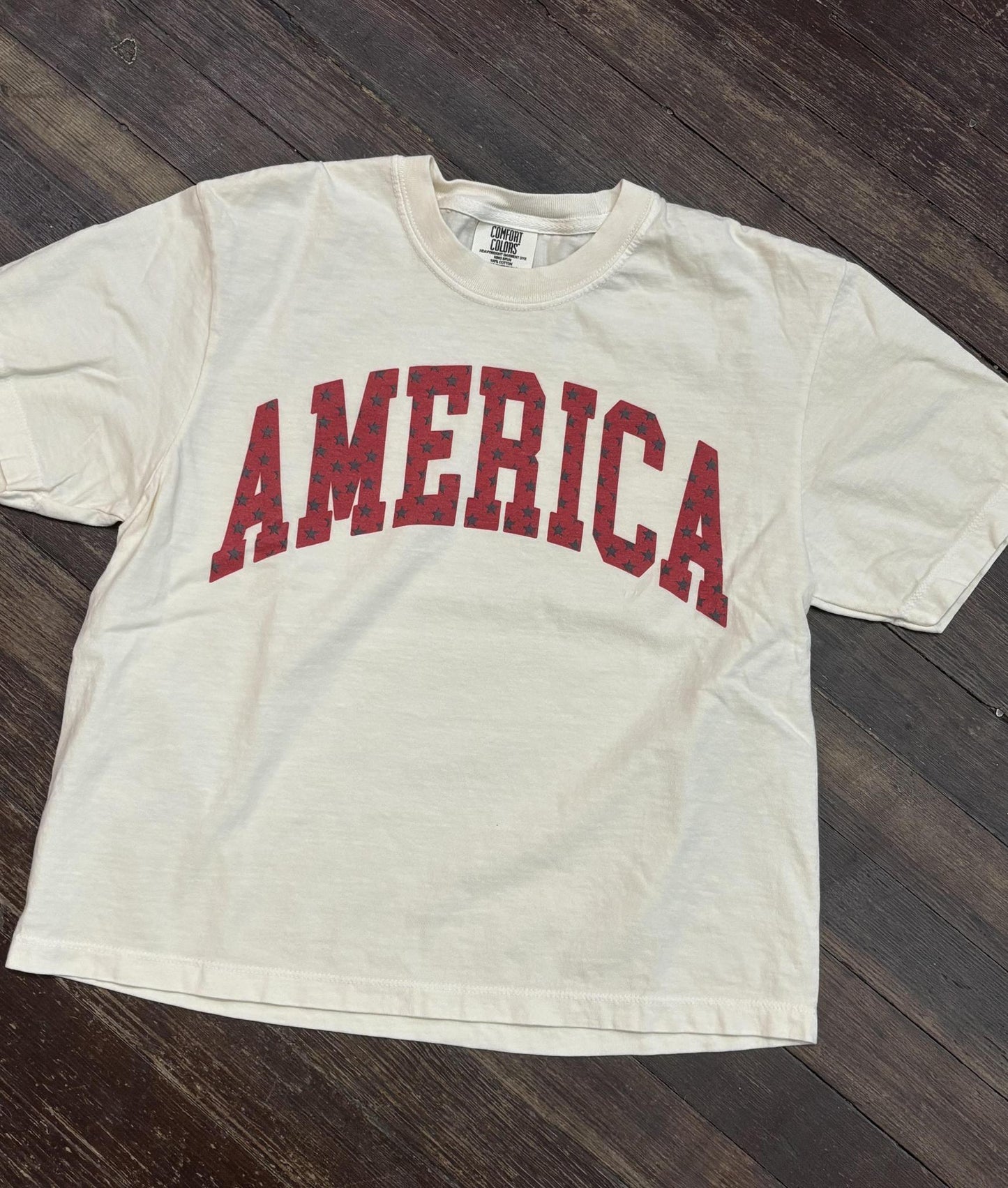 America Long Crop Tee