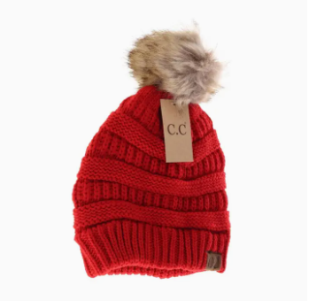 Fur Pom Beanie