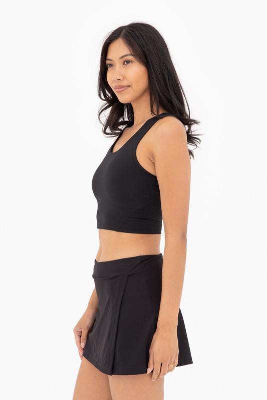 Essential Long Sports Bra-Black