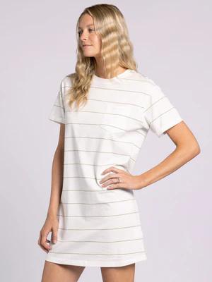 Kick Back Dress-White Sage