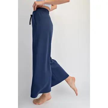 Modal Crop-Teal Navy