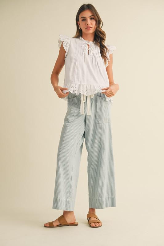 Striped Wide Leg Pants