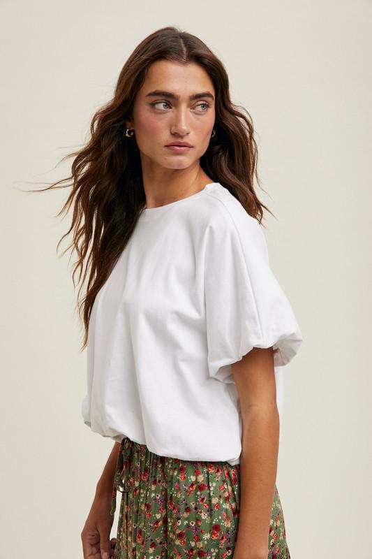 Bubble Hem Knit Top