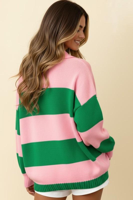 Collared Block Stripe
