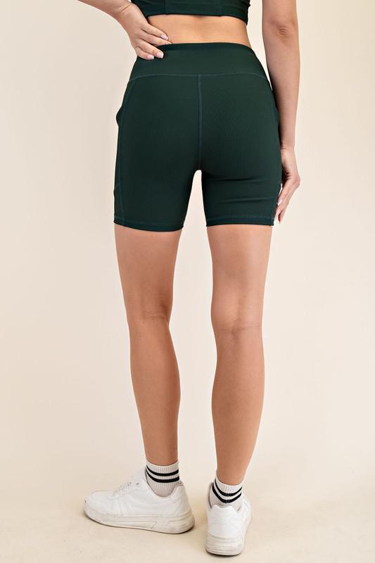 Ribbed Spandex Shorts