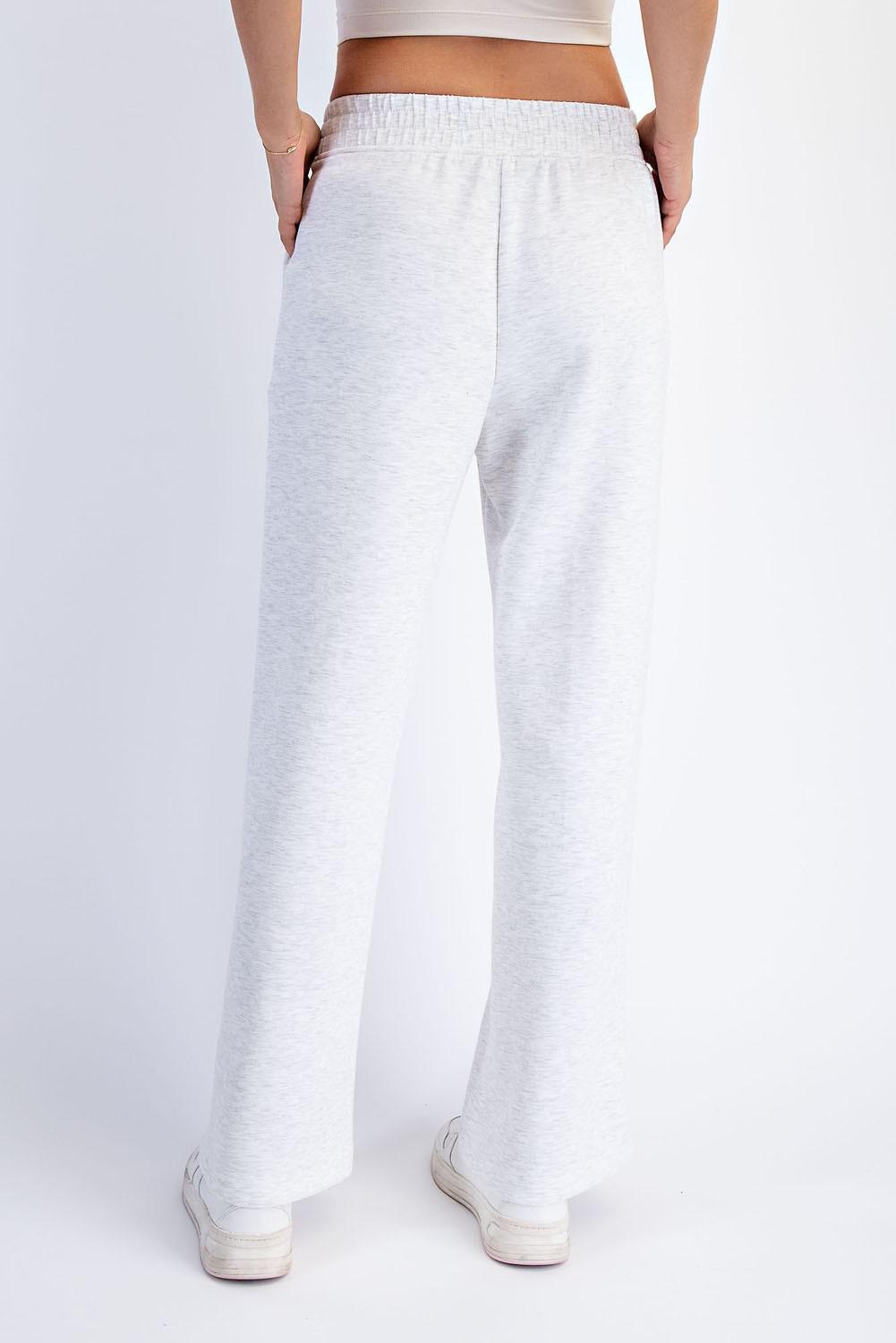 Pintuck Modal Poly Straight Pant