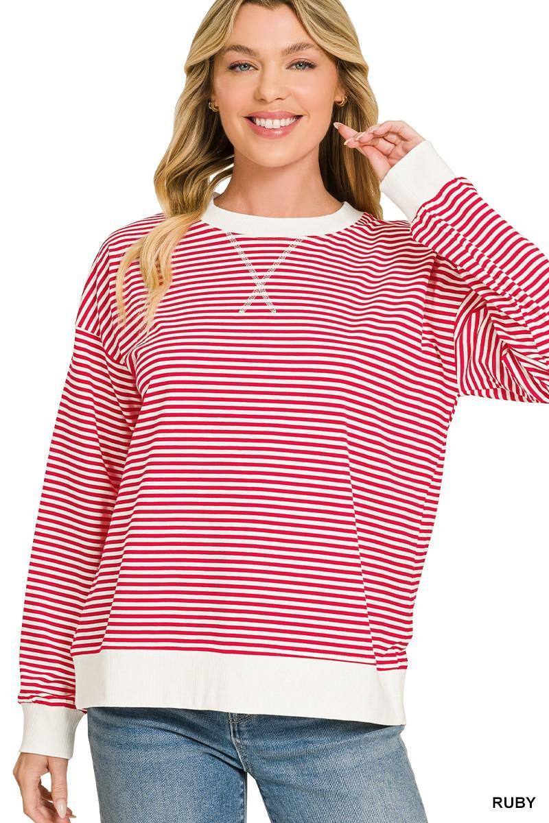 Stripe Band Sweatshirt