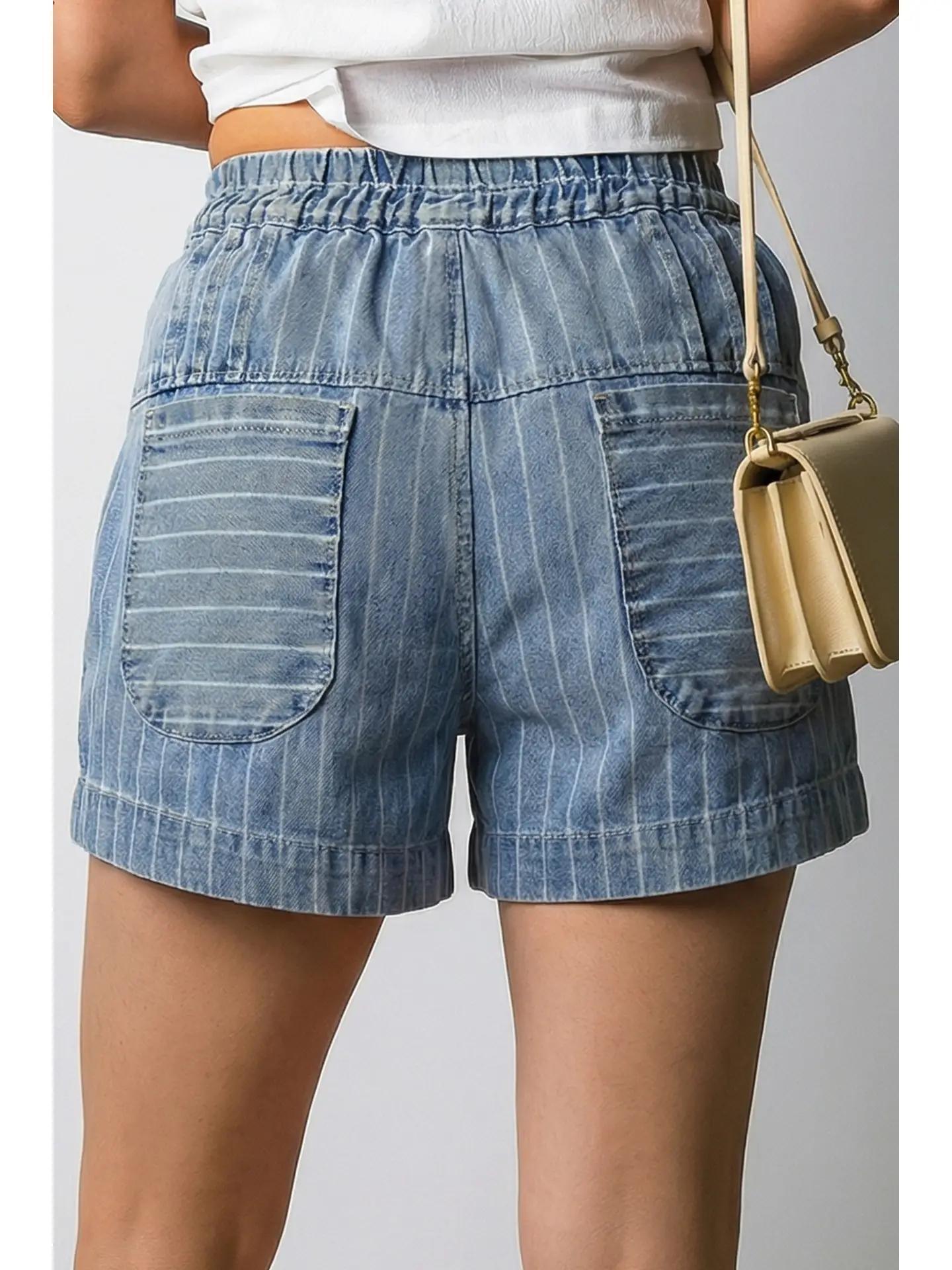 Stripe Tie Shorts