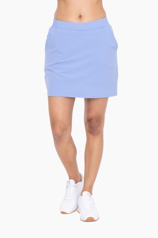 A-Line active Skort- Fog Blue