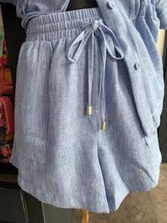 Chambray Shorts