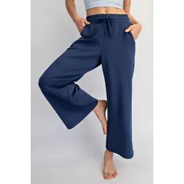 Modal Crop-Teal Navy