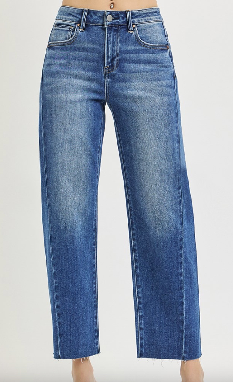 Risen Barrel Curved Side Hem