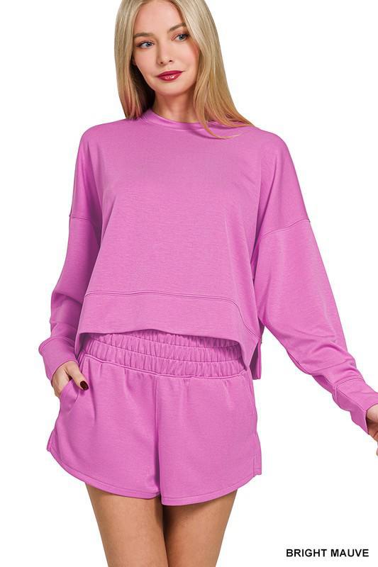 Scuba Sweatshirt/Shorts Set