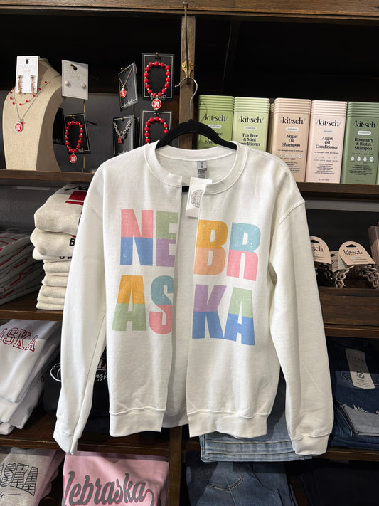 Color Block Nebraska Sweatshirt