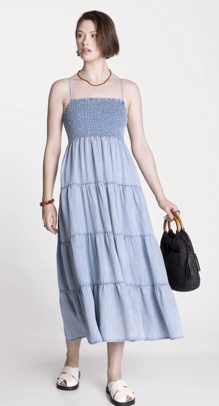 Gali Denim Tier Dress