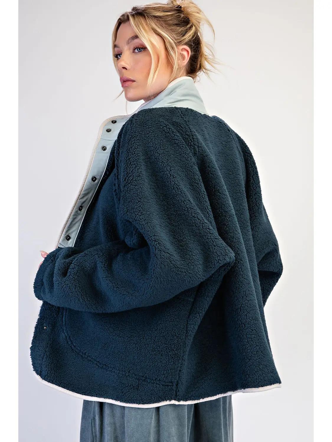 Sherpa Button Up Jacket