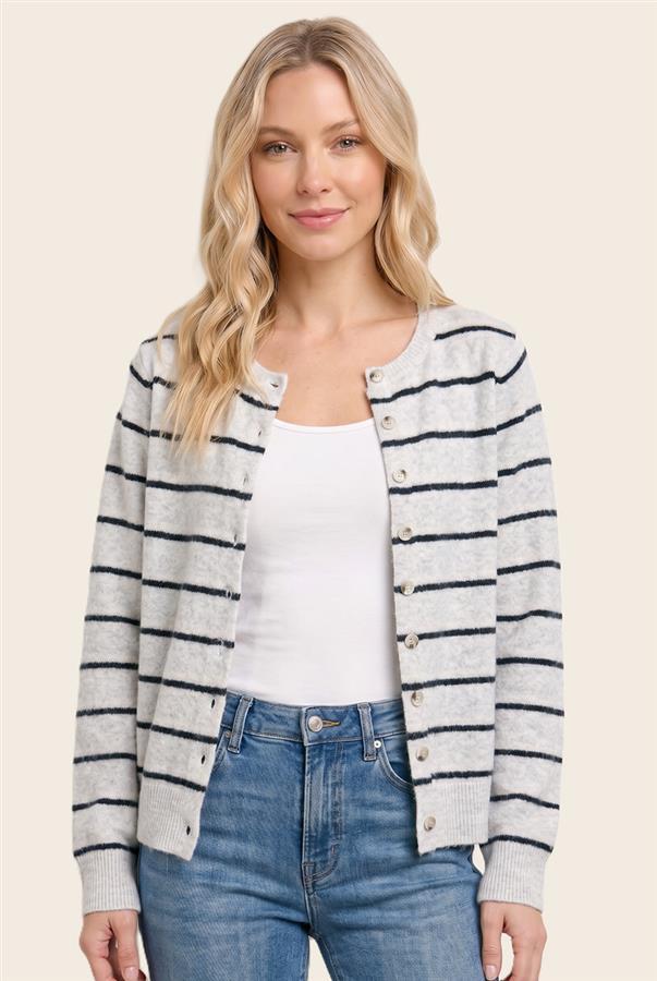 Double Stripe Cardigan