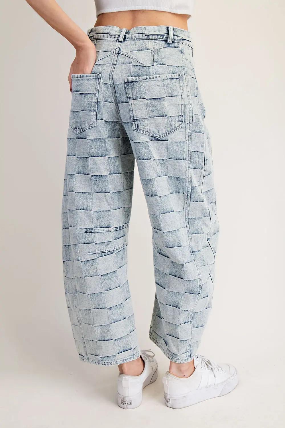 Checker Barrel Jeans
