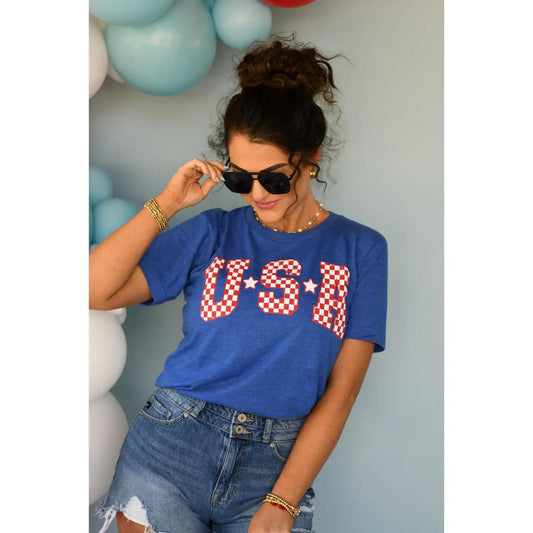 Checkered USA TEE